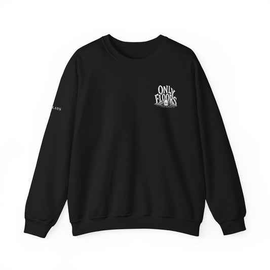 Only Floors logo crewneck Sweatshirt | Floor POV text back graphic