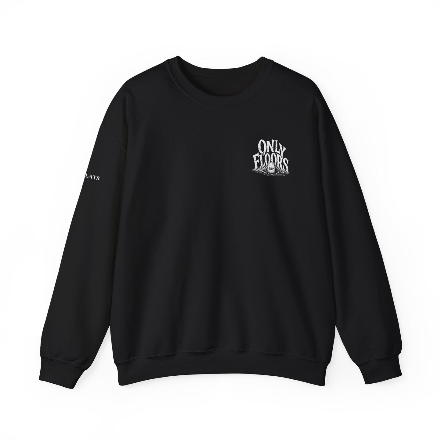 Only Floors logo crewneck Sweatshirt | Floor POV text back graphic