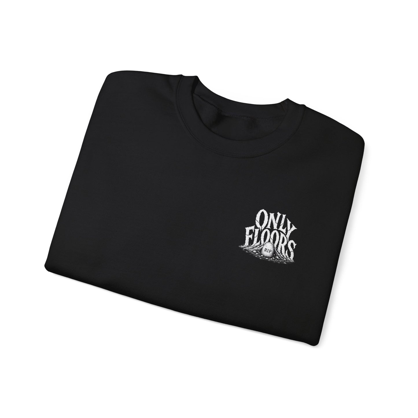 Only Floors logo crewneck Sweatshirt | Floor POV text back graphic