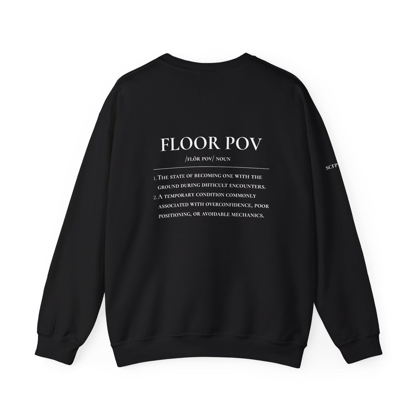 Only Floors logo crewneck Sweatshirt | Floor POV text back graphic