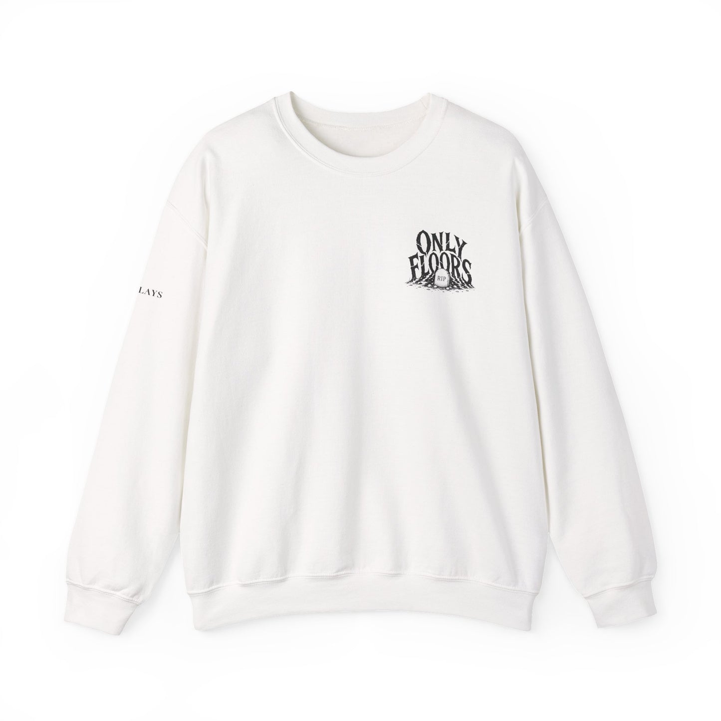 Only Floors logo crewneck Sweatshirt | Floor POV text back graphic