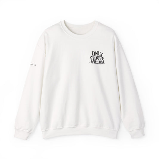 Only Floors logo crewneck Sweatshirt | Floor POV text back graphic